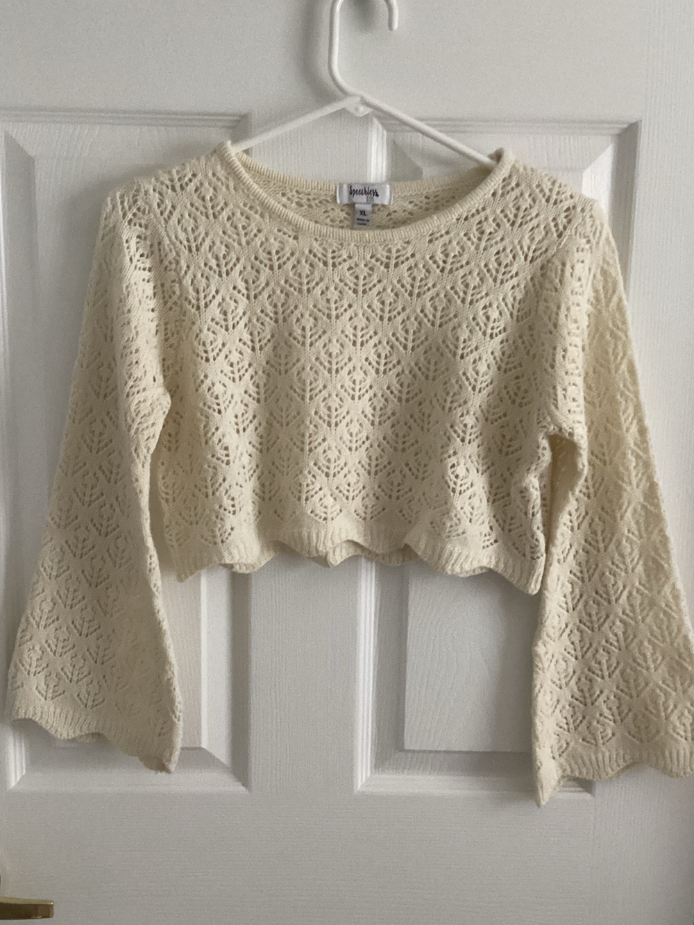 girls bell sleeve sweater